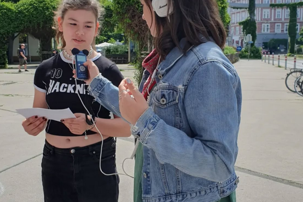 Straßeninterviews